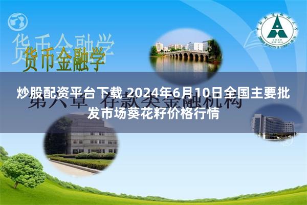 炒股配资平台下载 2024年6月10日全国主要批发市场葵花籽价格行情