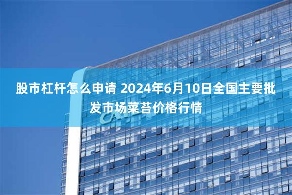 股市杠杆怎么申请 2024年6月10日全国主要批发市场菜苔价格行情