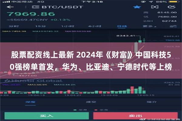 股票配资线上最新 2024年《财富》中国科技50强榜单首发，华为、比亚迪、宁德时代等上榜