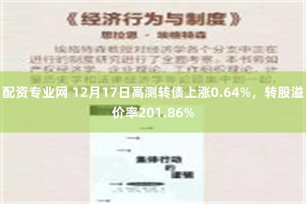 配资专业网 12月17日高测转债上涨0.64%，转股溢价率201.86%