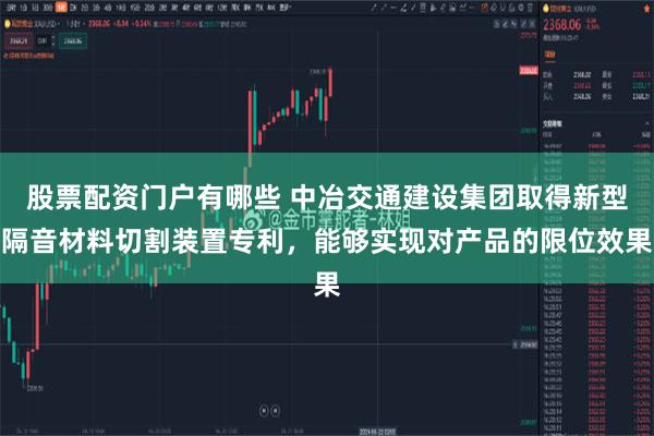 股票配资门户有哪些 中冶交通建设集团取得新型隔音材料切割装置专利，能够实现对产品的限位效果